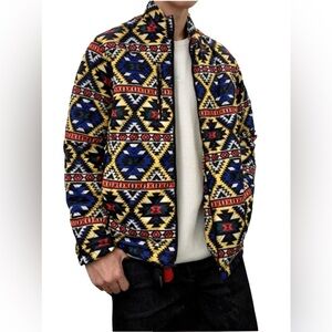 Hawke & Co. Performance Outerwear Water Repellent Jacket Happy Holidays Print XL